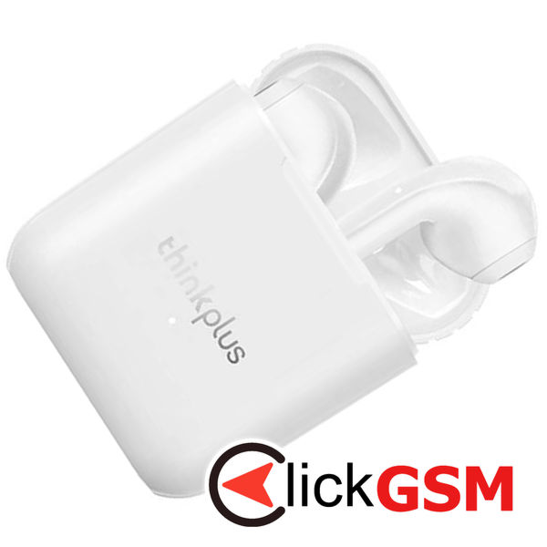 Lenovo - Wireless Earbuds ThinkPlus LivePods (LP2) - Bluetooth 5.1, Noise Cancelling, Waterfproof - White