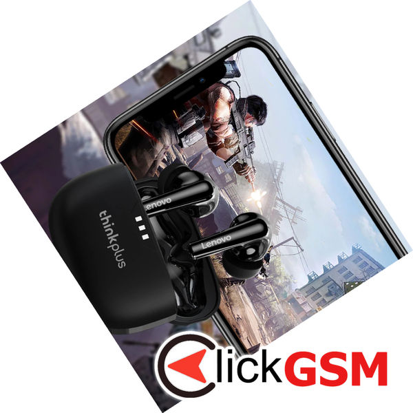 Lenovo - Wireless Earbuds (LP3 Pro) - Bluetooth 5.0, Noise Cancelling, Power Display - Black