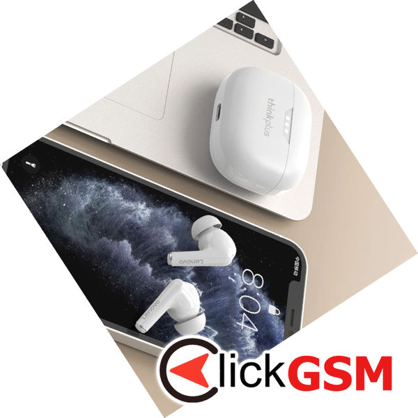 Lenovo - Wireless Earbuds (LP3 Pro) - Bluetooth 5.0, Noise Cancelling, Power Display - Black