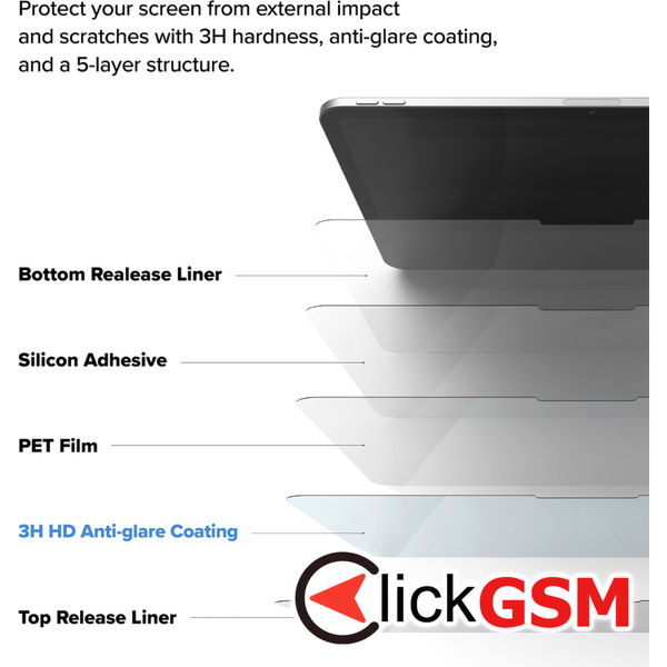 Ringke - Paper Touch Film Hard - iPad Pro 11 (2024) - Matte Clear