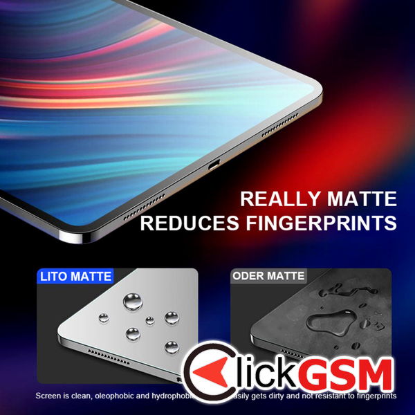 Lito - 2.5D Classic Glass Matte - iPad Pro 11 (2024) - Clear