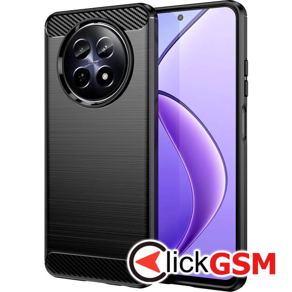 Techsuit - Carbon Silicone - Realme 12 / 12x - Black