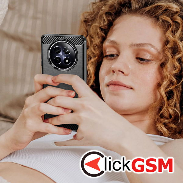 Techsuit - Carbon Silicone - Realme 12 / 12x - Black