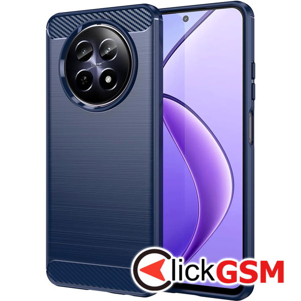 Techsuit - Carbon Silicone - Realme 12 / 12x - Blue