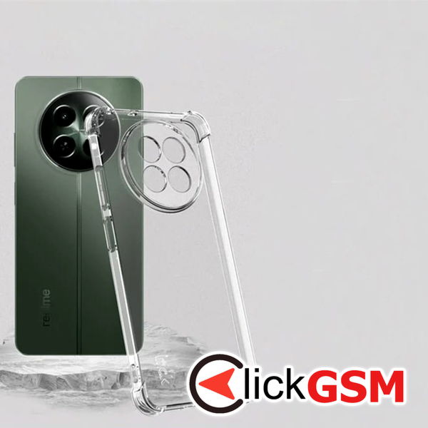 Techsuit - Shockproof Clear Silicone - Realme 12 / 12x - Clear