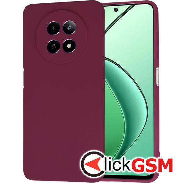 Techsuit - SoftFlex - Realme 12 / 12x - Plum Red