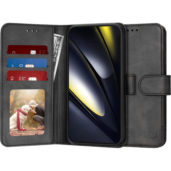 Techsuit - Diary Book - Xiaomi Poco F6 - Black