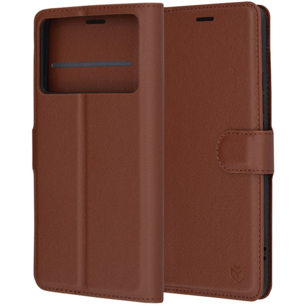 Techsuit - Leather Folio - Xiaomi Poco F6 Pro - Brown