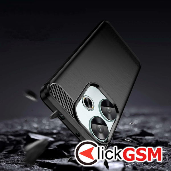 Techsuit - Carbon Silicone - Xiaomi Poco F6 - Black