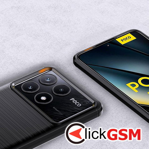 Techsuit - Carbon Silicone - Xiaomi Poco F6 Pro - Blue