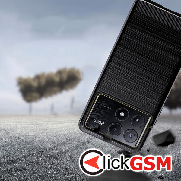 Techsuit - Carbon Silicone - Xiaomi Poco F6 Pro - Blue