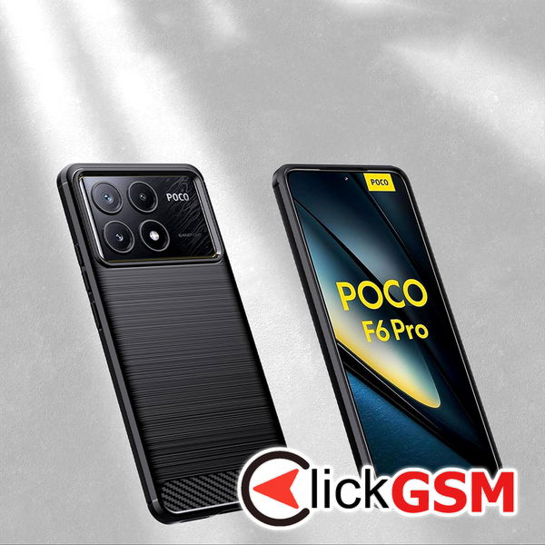 Techsuit - Carbon Silicone - Xiaomi Poco F6 Pro - Blue