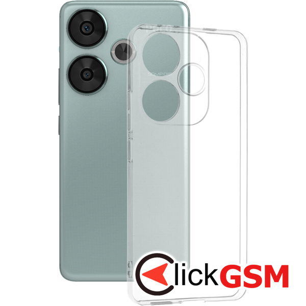 Techsuit - Clear Silicone - Xiaomi Poco F6 - Transparent