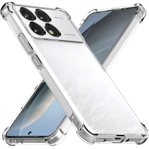 Techsuit - Shockproof Clear Silicone - Xiaomi Poco F6 Pro - Clear