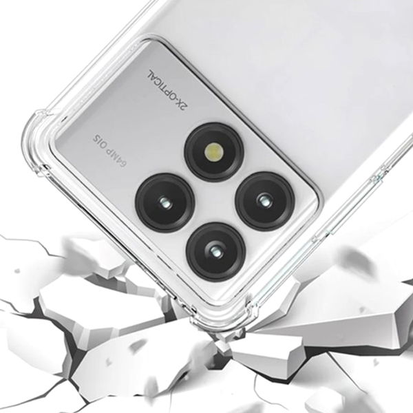 Techsuit - Shockproof Clear Silicone - Xiaomi Poco F6 Pro - Clear