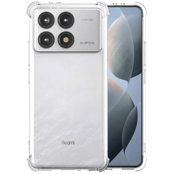 Techsuit - Shockproof Clear Silicone - Xiaomi Poco F6 Pro - Clear