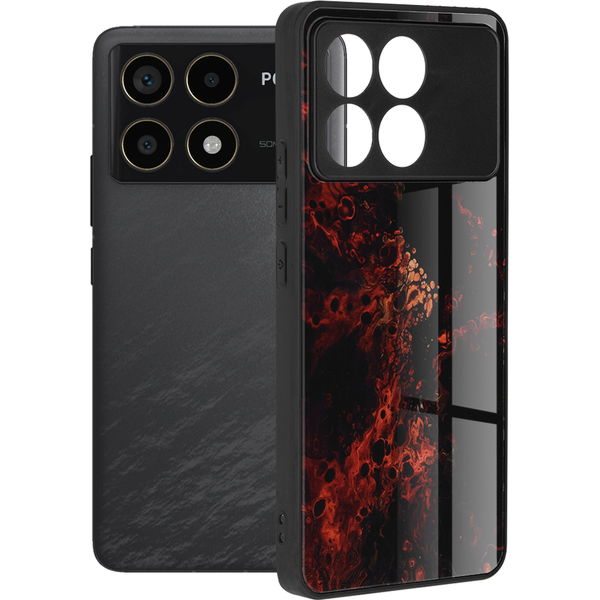Techsuit - Glaze Series - Xiaomi Poco F6 Pro - Red Nebula