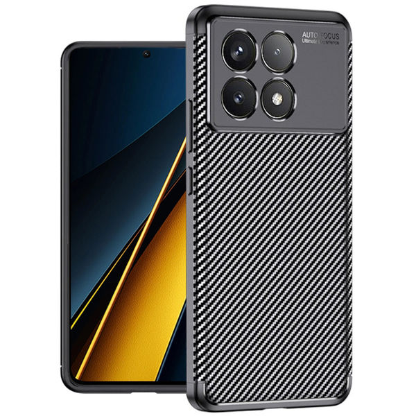 Techsuit - CarbonFiber - Xiaomi Poco F6 Pro - Black