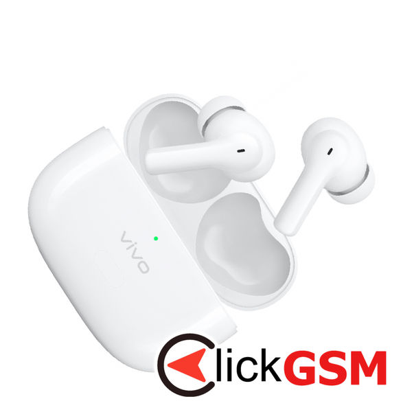 Vivo - Wireless Earbuds 2e (6020135) - Bluetooth 5.2, TWS, MultiPoint, Stereo DeepX 2.0 - White
