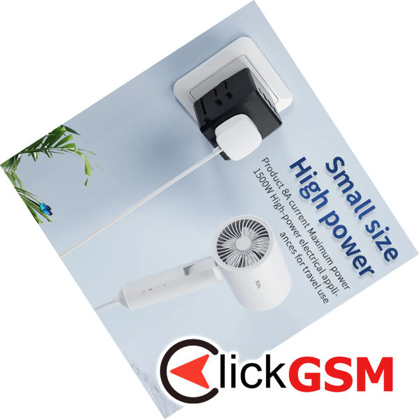 Techsuit - Travel Adapter (HHT904) - PD15W, 3 x USB, Type-C, EU, UK, AUS, US - Black