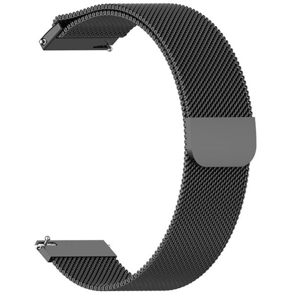 Techsuit - Watchband 18mm (W009) - Huawei Watch GT 4 (41mm)/W1/Honor Watch S1/Garmin Venu 2S/Vivoactive 4S - Black