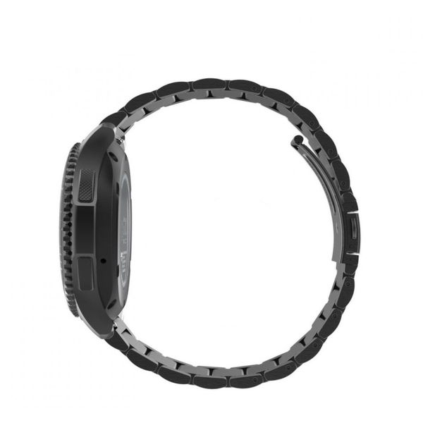 Techsuit - Watchband 18mm (W010) - Huawei Watch GT 4 (41mm)/W1/Honor Watch S1/Garmin Venu 2S/Vivoactive 4S - Black