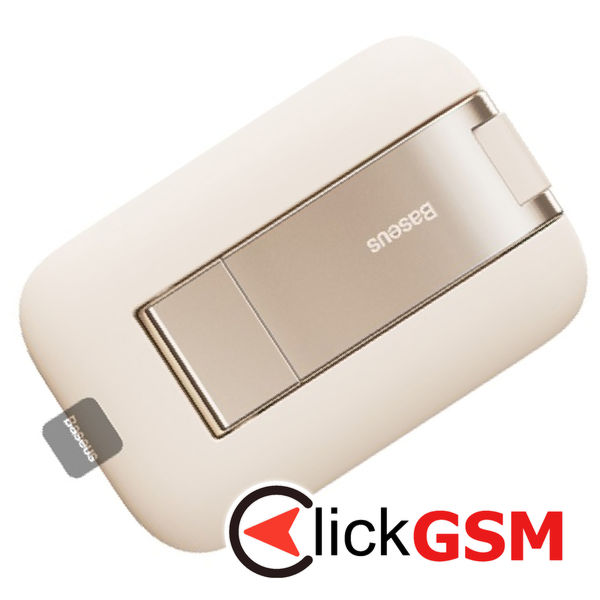 Baseus - Desk Holder Seashell Series (B10551501411-00) - with Make-up Mirror, Foldable, Height Adjustable - Beige