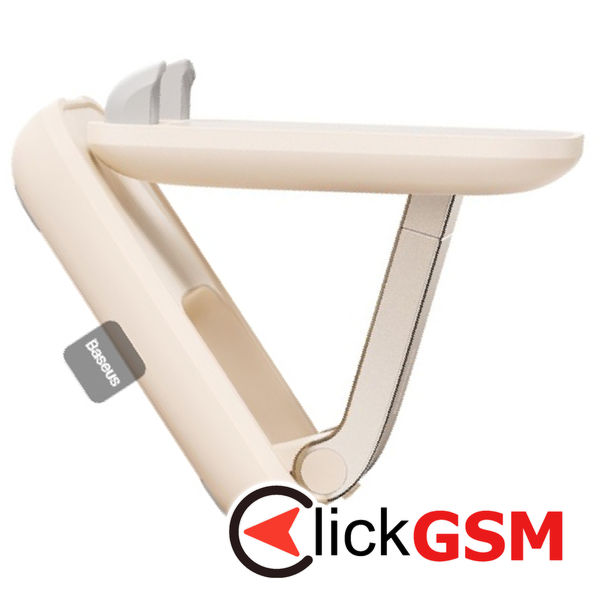 Baseus - Desk Holder Seashell Series (B10551501411-00) - with Make-up Mirror, Foldable, Height Adjustable - Beige