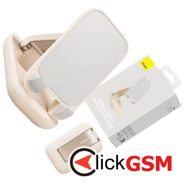 Baseus - Desk Holder Seashell Series (B10551500411-00) - Foldable, Height Adjustable - Baby Pink