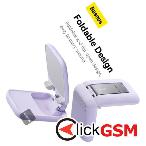 Baseus - Desk Holder Seashell Series (B10551500511-00) - Foldable, Height Adjustable - Purple