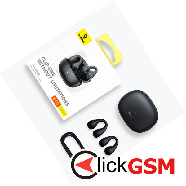 Baseus - Wireless Earbuds AirGo AS01 (A00069101223-00) - for Sports, Bluetooth 5.3, Noise Reduction, 2-Mic ENC - White