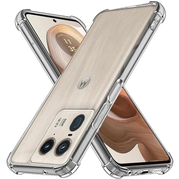 Techsuit - Shockproof Clear Silicone - Motorola Edge 50 Ultra - Clear