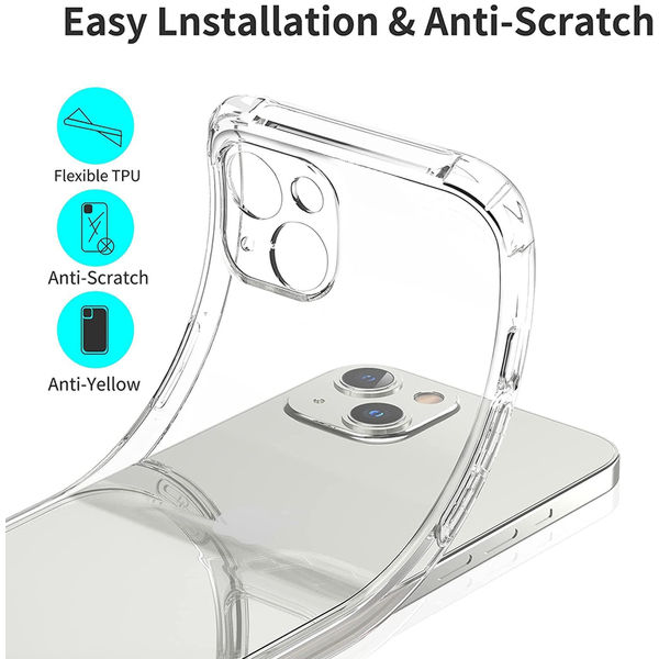 Techsuit - Shockproof Clear Silicone - Motorola Edge 50 Fusion - Clear