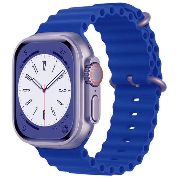 Techsuit - Watchband (W038) - Apple Watch 1/2/3/4/5/6/7/8/9/10/SE/SE 2 (38/40/41/42mm) - Blue