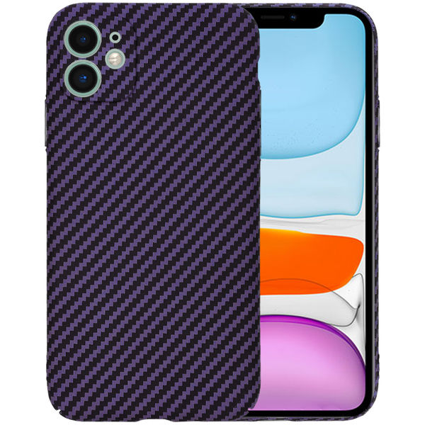 Techsuit - Carbonite FiberShell - iPhone 11 - Purple