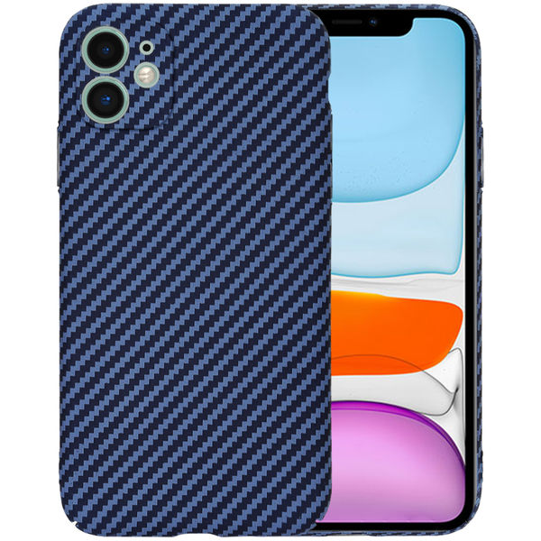 Techsuit - Carbonite FiberShell - iPhone 11 - Cyan