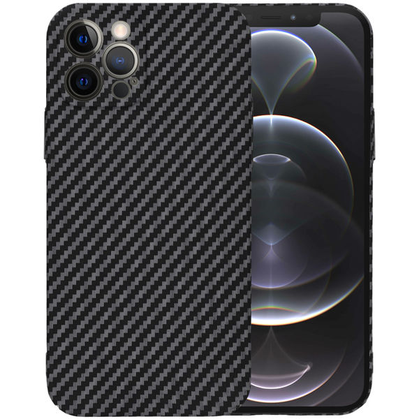 Techsuit - Carbonite FiberShell - iPhone 12 Pro - Black
