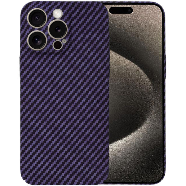 Techsuit - Carbonite FiberShell - iPhone 15 Pro Max - Purple