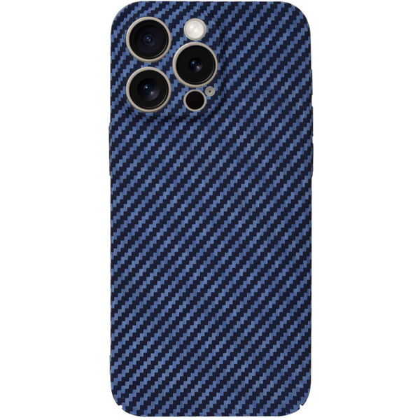 Techsuit - Carbonite FiberShell - iPhone 15 Pro Max - Cyan