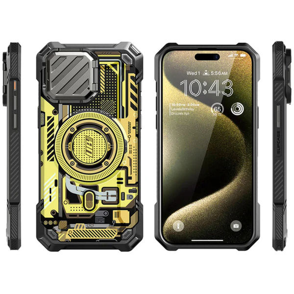 Supcase - Unicorn Beetle XT MagSafe - iPhone 15 Pro Max - Yellow Circuit