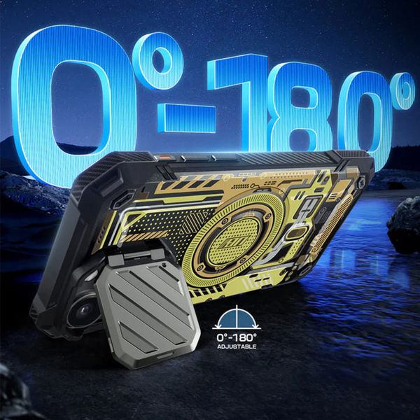 Supcase - Unicorn Beetle XT MagSafe - iPhone 15 Pro Max - Yellow Circuit