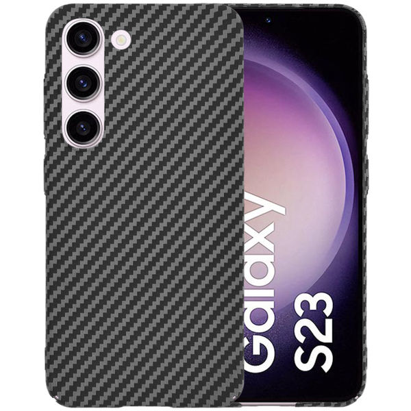 Techsuit - Carbonite FiberShell - Samsung Galaxy S23 - Black