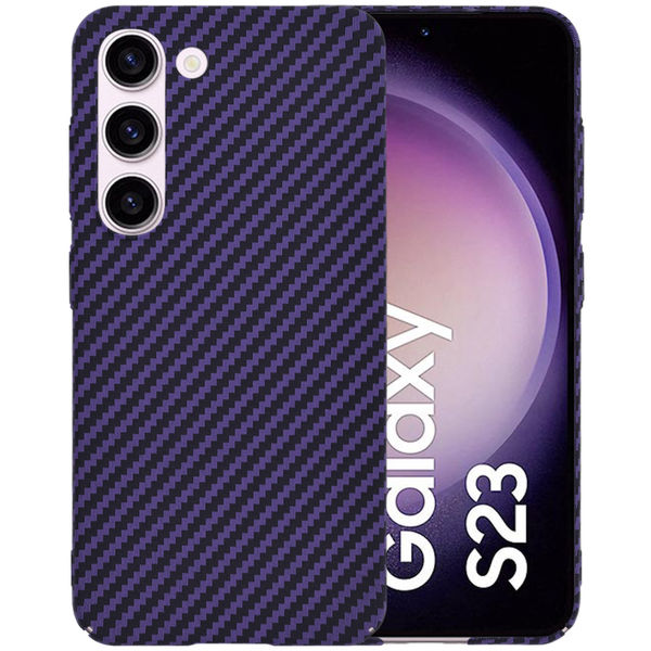 Techsuit - Carbonite FiberShell - Samsung Galaxy S23 - Purple