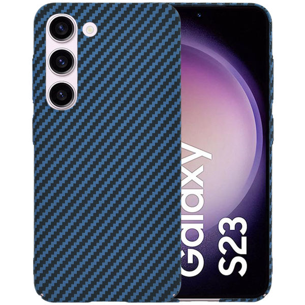 Techsuit - Carbonite FiberShell - Samsung Galaxy S23 - Cyan