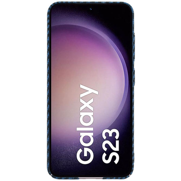 Techsuit - Carbonite FiberShell - Samsung Galaxy S23 - Cyan