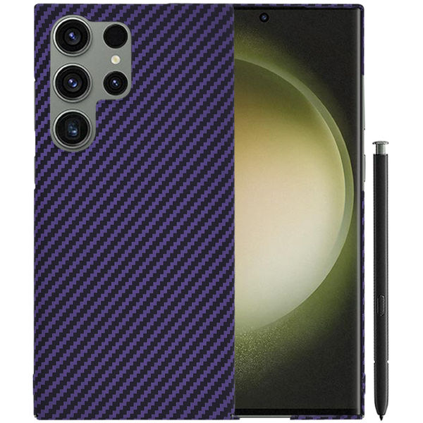Techsuit - Carbonite FiberShell - Samsung Galaxy S23 Ultra - Purple