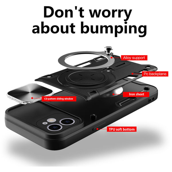 Techsuit - CamGuard Pro - iPhone 12 / iPhone 12 Pro - Black