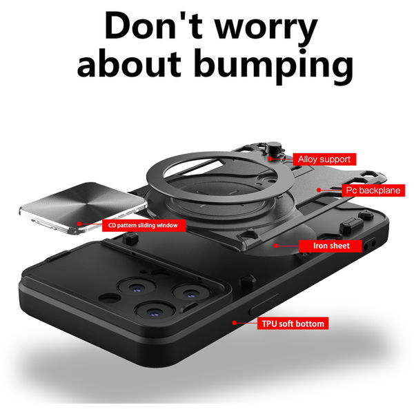 Techsuit - CamGuard Pro - iPhone 14 Pro - Black