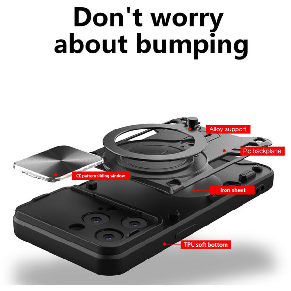 Techsuit - CamGuard Pro - iPhone 16 Pro - Black