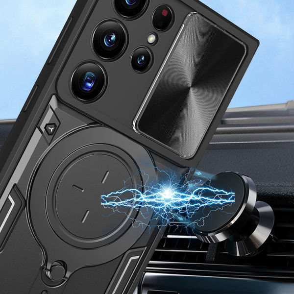 Techsuit - CamGuard Pro - Samsung Galaxy S23 Ultra - Black